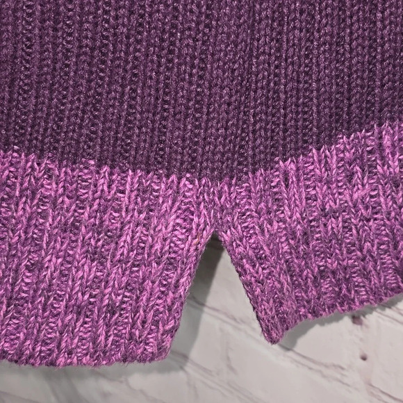 Denim & Co. Purple Block Sweater Womens Size 1x - Picture 5 of 12